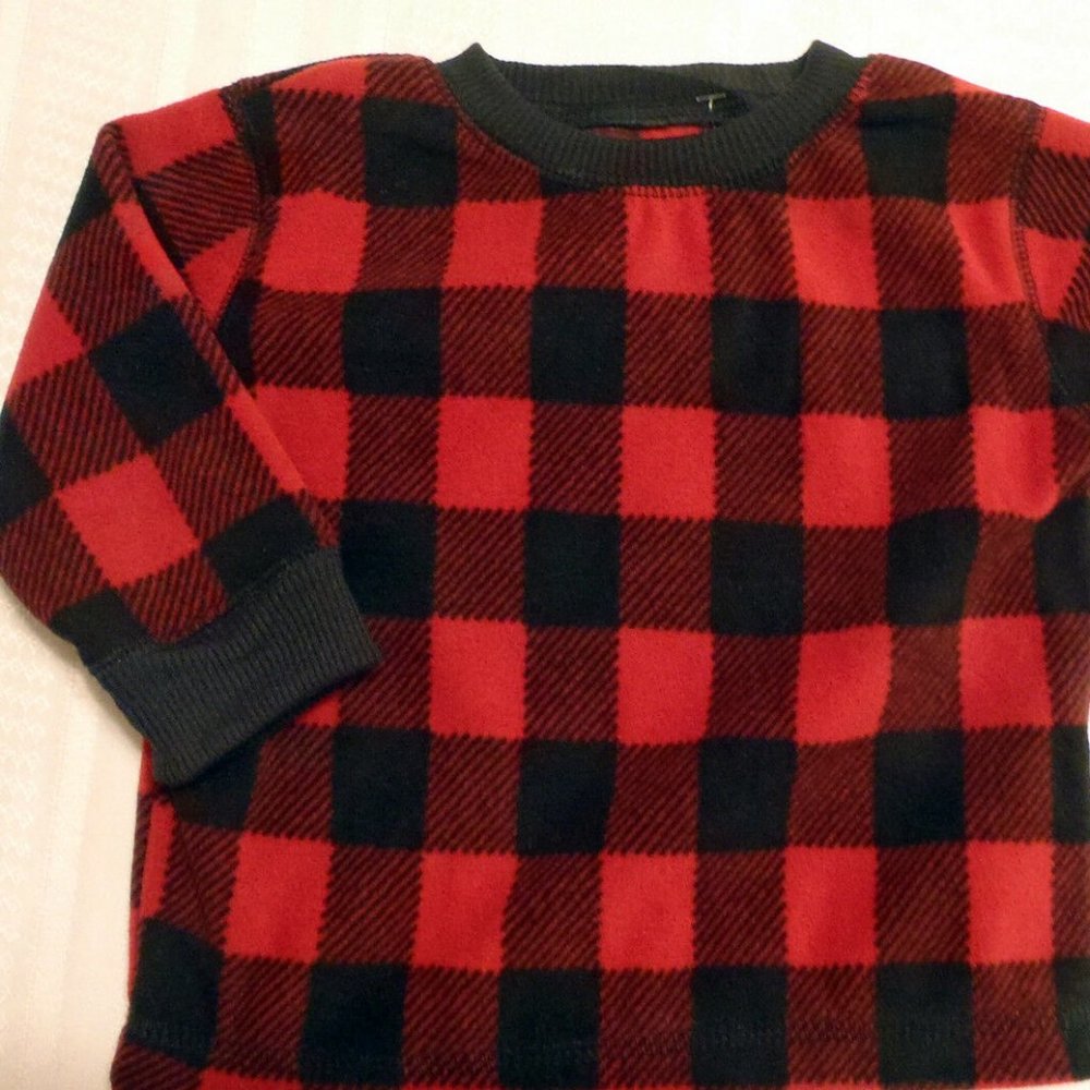 Jumping Beans Fleece Long Sleeve Checked Shirt 18M